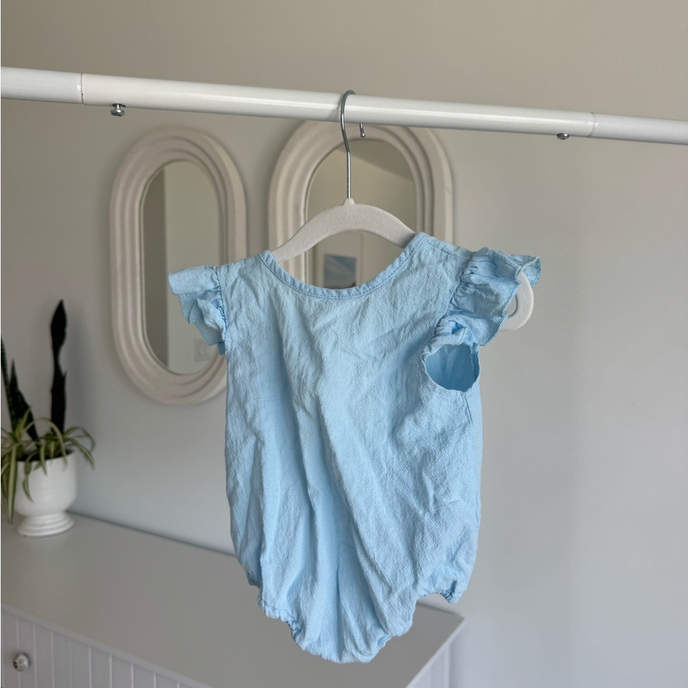 Light Blue Baby Romper